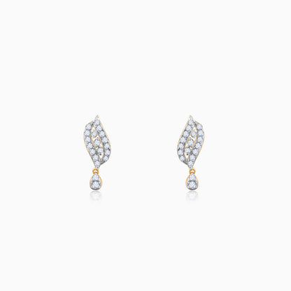 Gold Opulent Halo Diamond Earrings