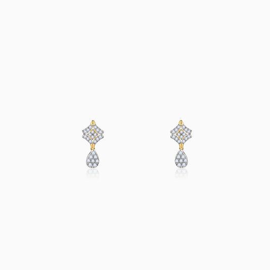 Gold Luminous Drops Diamond Earrings