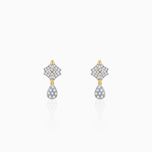 Gold Luminous Drops Diamond Earrings