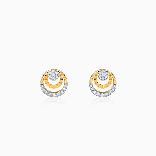 Gold Astral Diamond Earrings