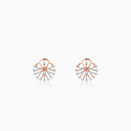 Rose Gold Zephyra Diamond Earrings