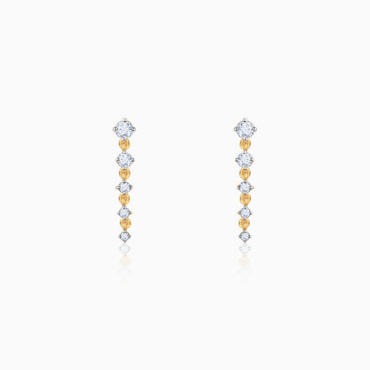 Gold Divine Shimmers Diamond Earrings