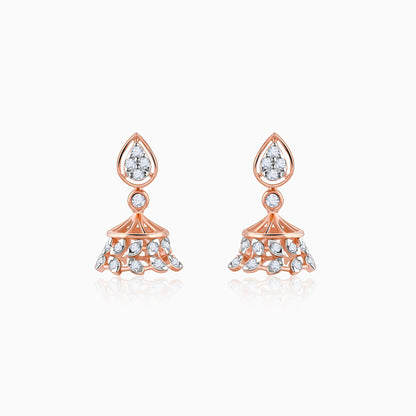 Rose Gold Luma Diamond Earrings