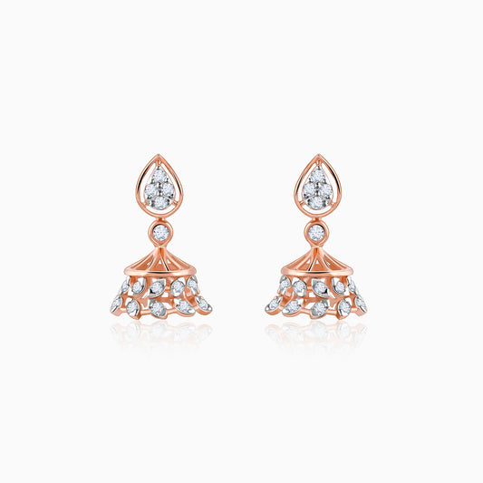 Rose Gold Luma Diamond Earrings