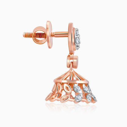 Rose Gold Luma Diamond Earrings