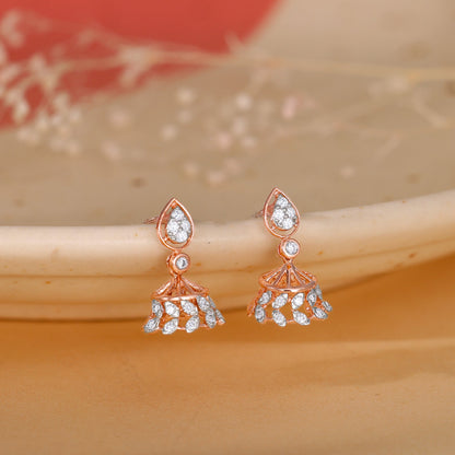 Rose Gold Luma Diamond Earrings