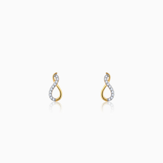 Gold Eterna Diamond Earrings