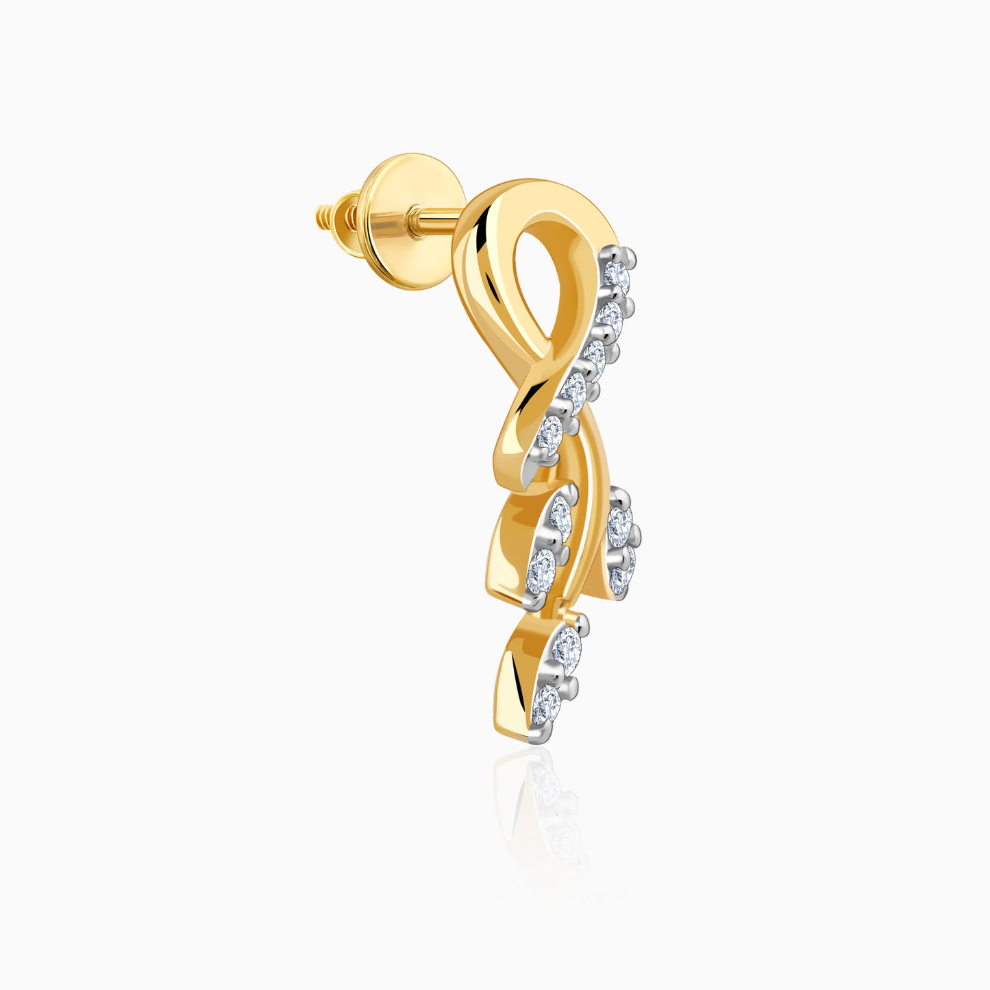 Gold Leafy Affair Diamond Earrings