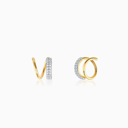 Gold Unis Diamond Earrings