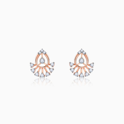 Rose Gold Glowtide Diamond Earrings