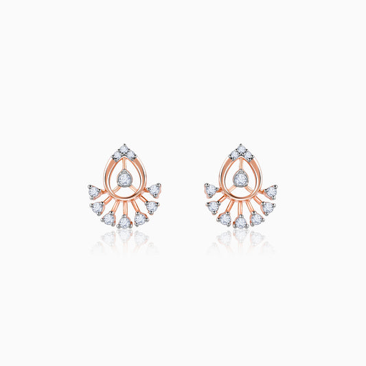 Rose Gold Glowtide Diamond Earrings