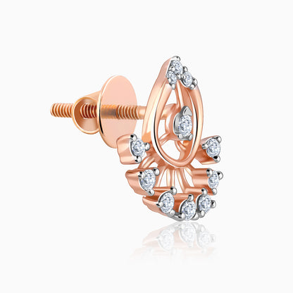 Rose Gold Glowtide Diamond Earrings