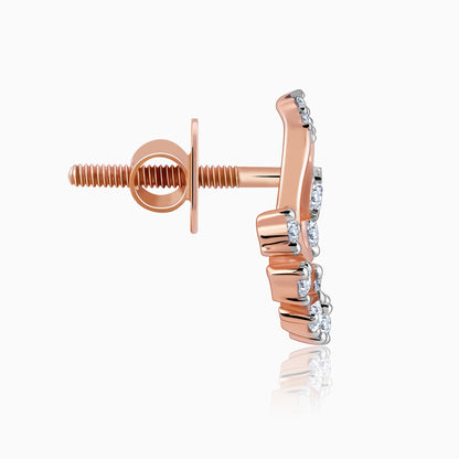 Rose Gold Glowtide Diamond Earrings