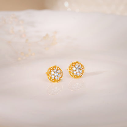 Gold Pretty You Diamond Earrings