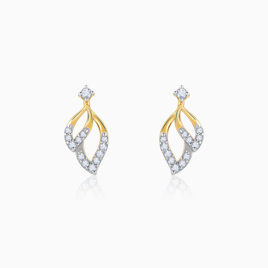 Gold Leaves of Luxe Diamond Earrings