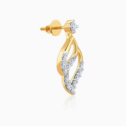 Gold Leaves of Luxe Diamond Earrings