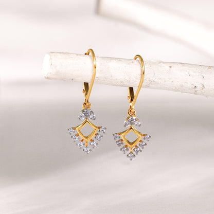 Gold Dancing Diamond Earrings