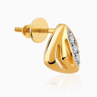 Gold Glinting Goldies Diamond Earrings