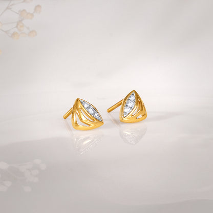 Gold Glinting Goldies Diamond Earrings