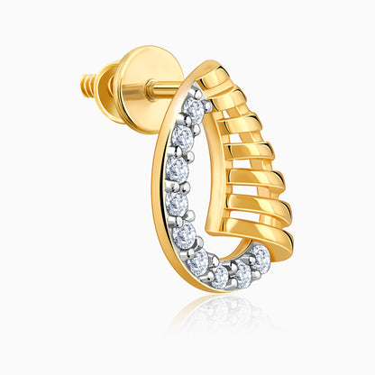 Gold Dazzle Drops Diamond Earrings