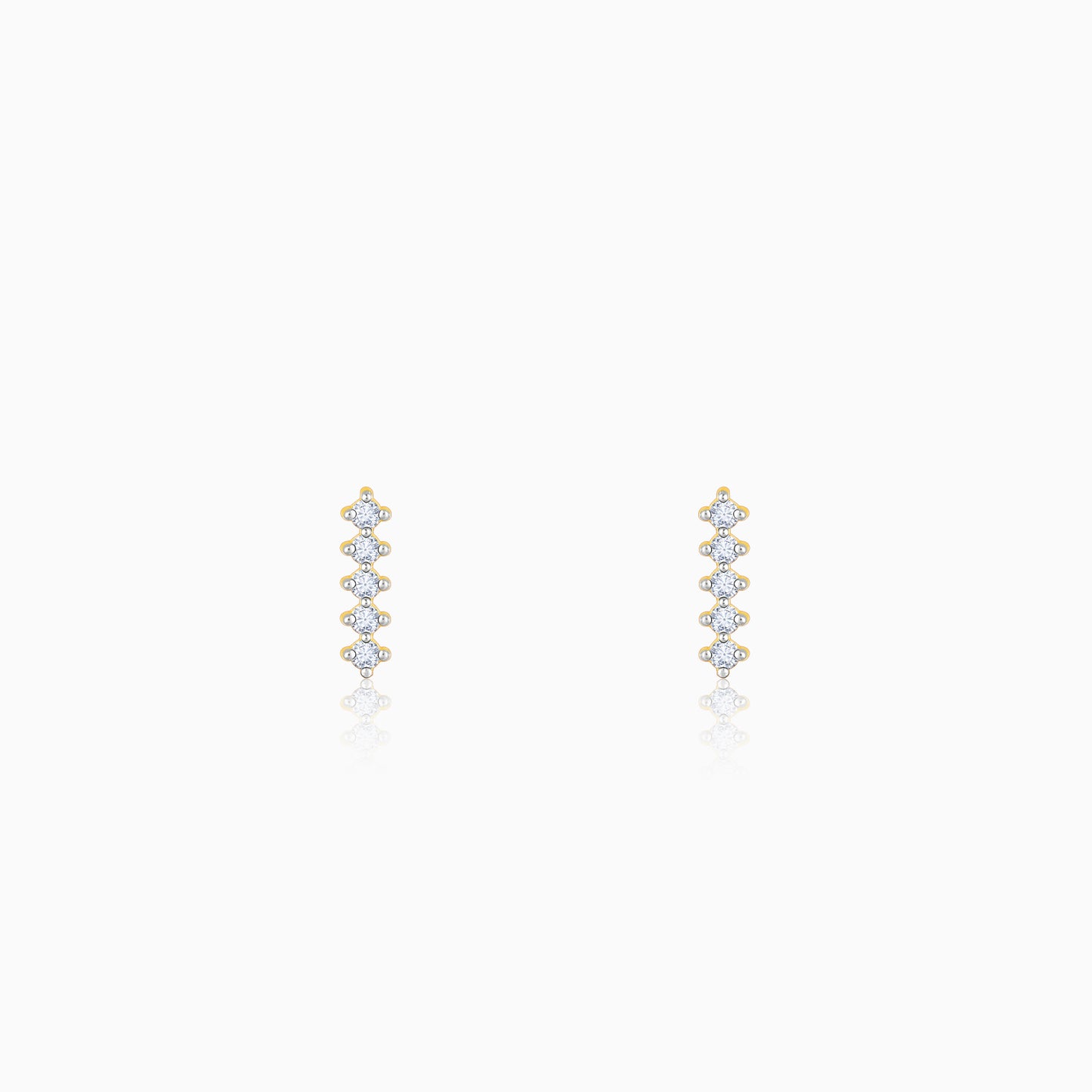 Gold Honey Allure Diamond Earrings