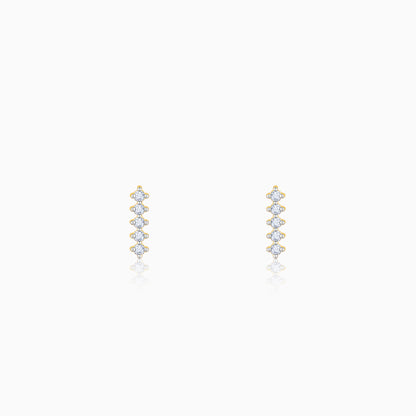 Gold Honey Allure Diamond Earrings