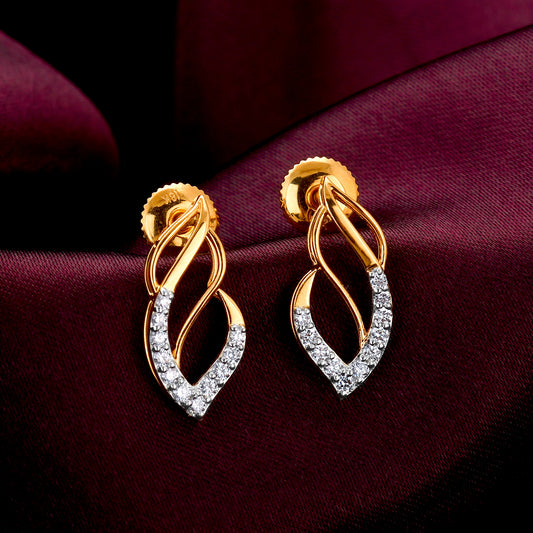 Gold Sparkling Joy Diamond Earrings