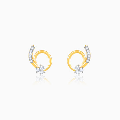 Gold Gentle Passion Diamond Earrings