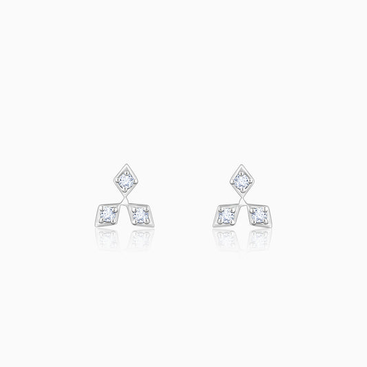 Gold Dignified Aura Diamond Earrings