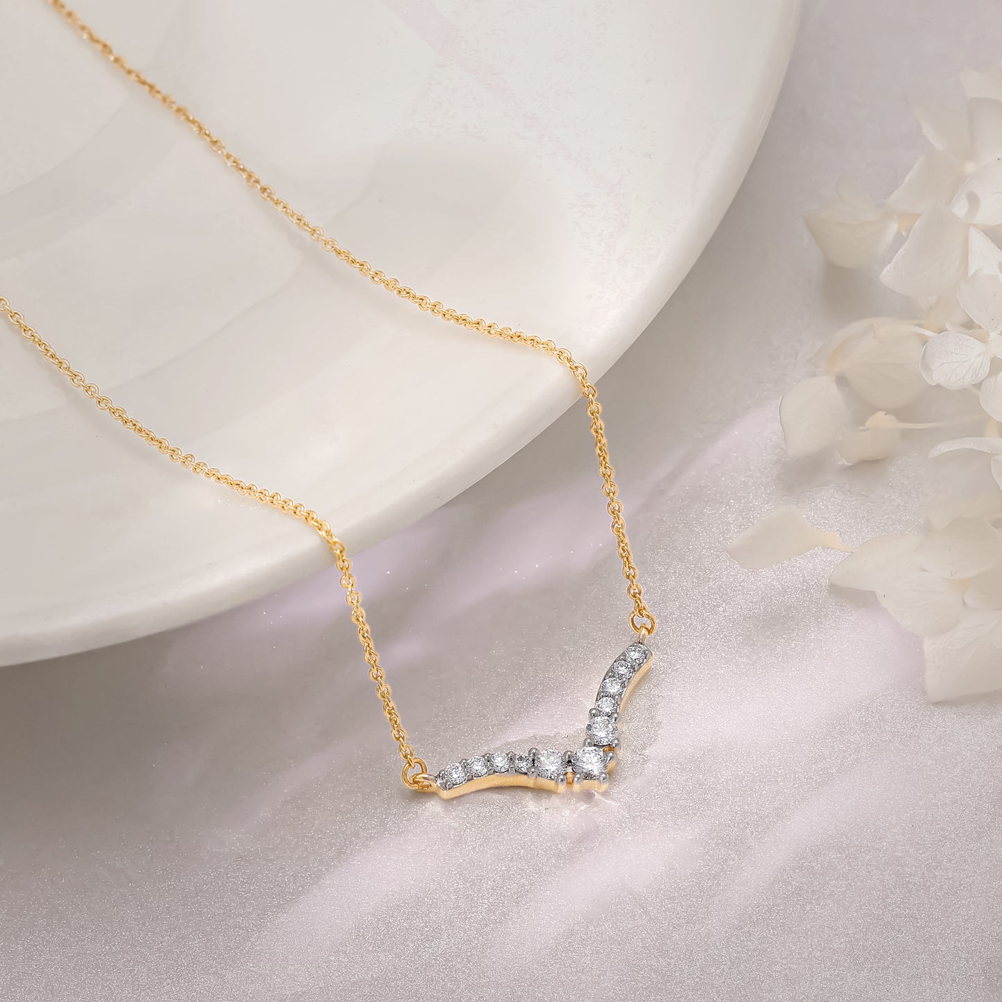 Gold Precious Miracle Diamond Necklace