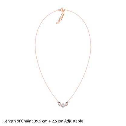 Rose Gold Cercle Diamond Necklace