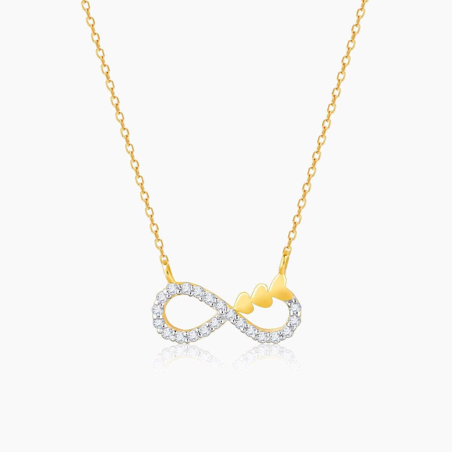 Gold Infinity Grace Diamond Necklace