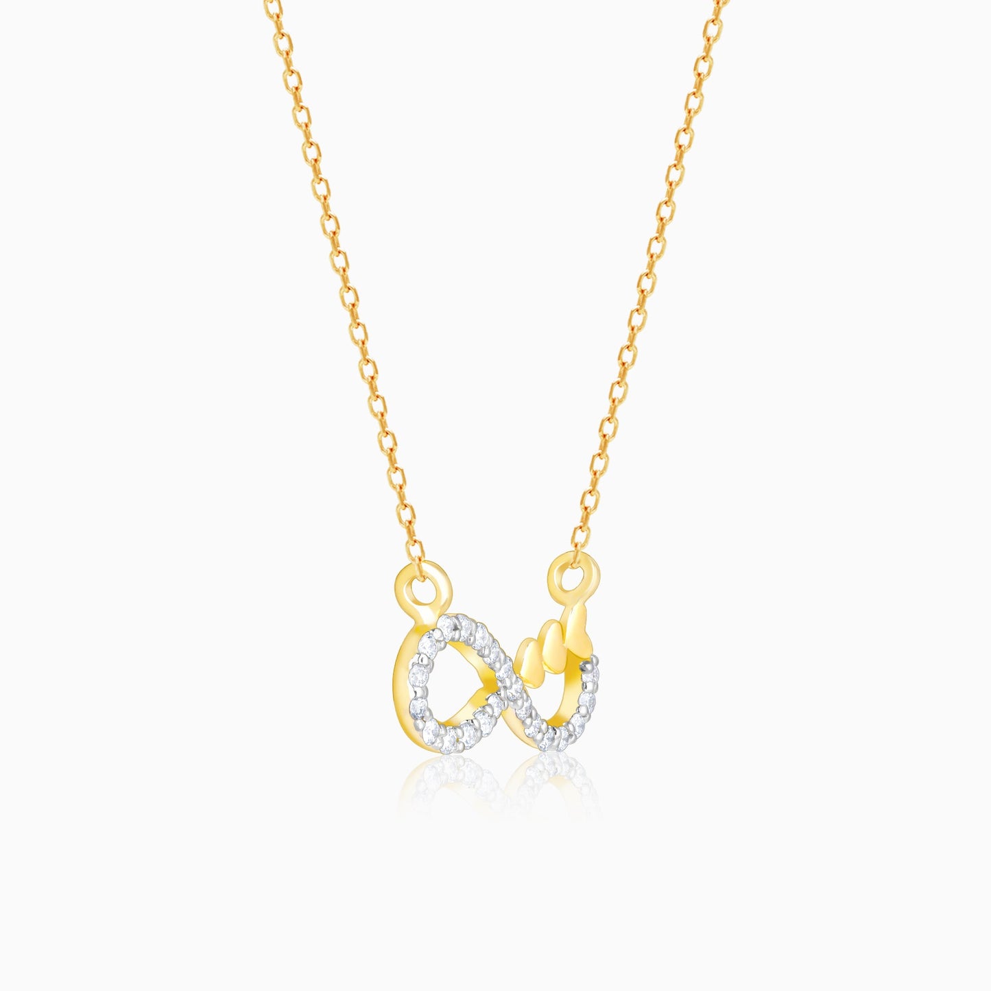 Gold Infinity Grace Diamond Necklace