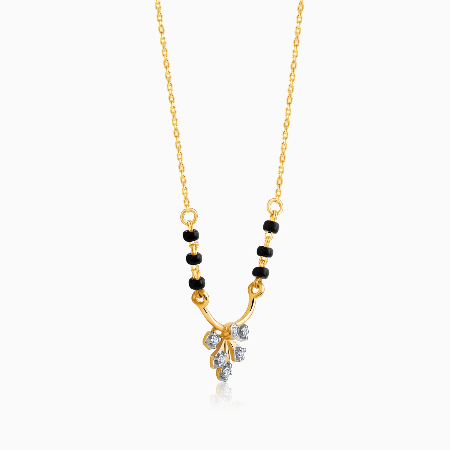 Gold Gleam Diamond Mangalsutra