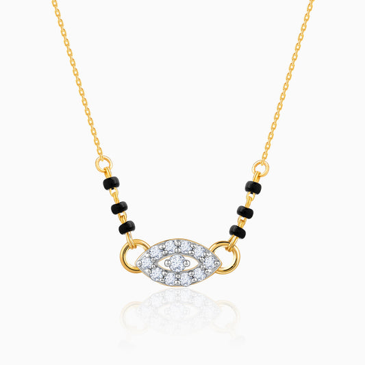 Gold Evil Eye Diamond Mangalsutra