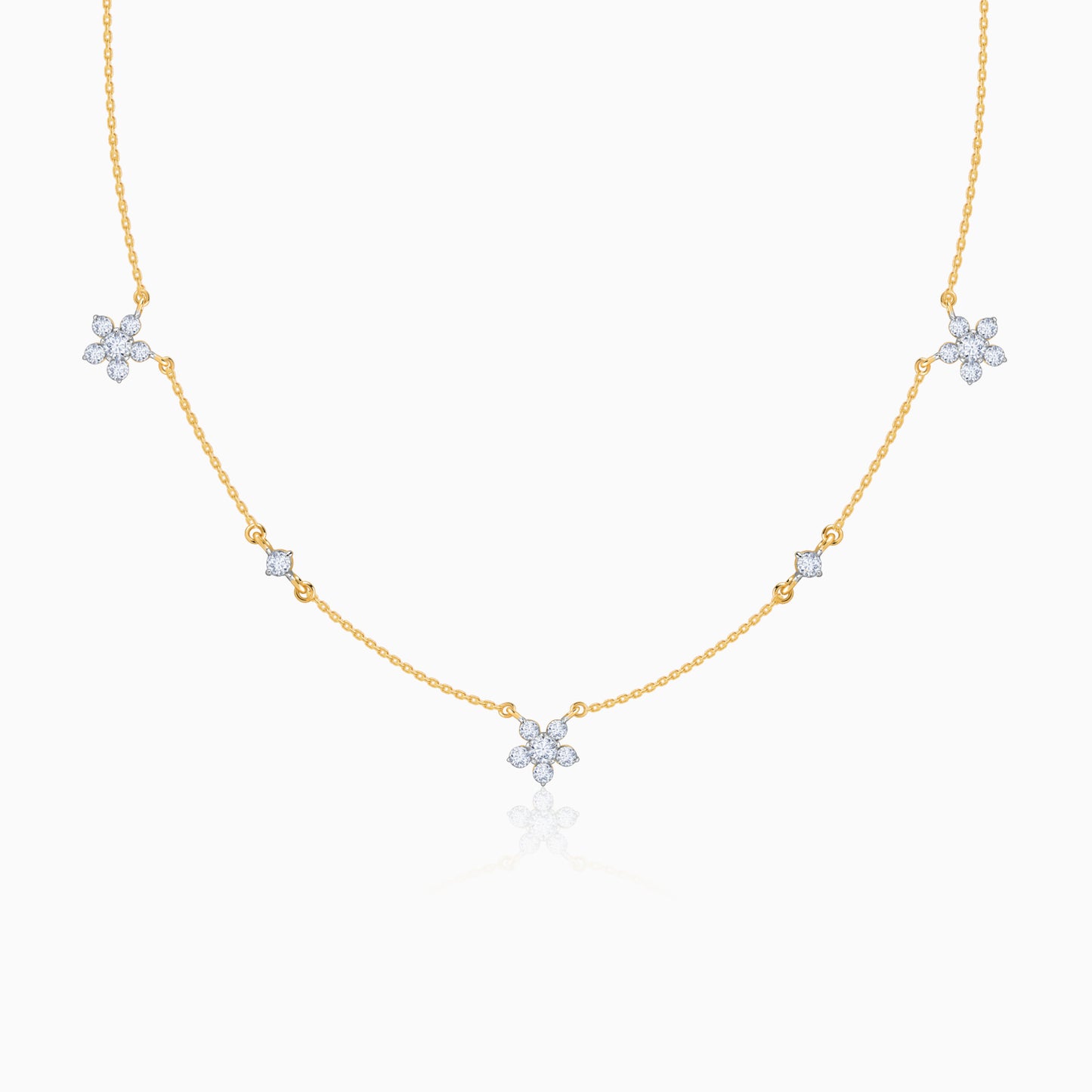 Gold Novae Diamond Necklace