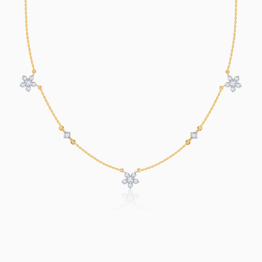 Gold Novae Diamond Necklace