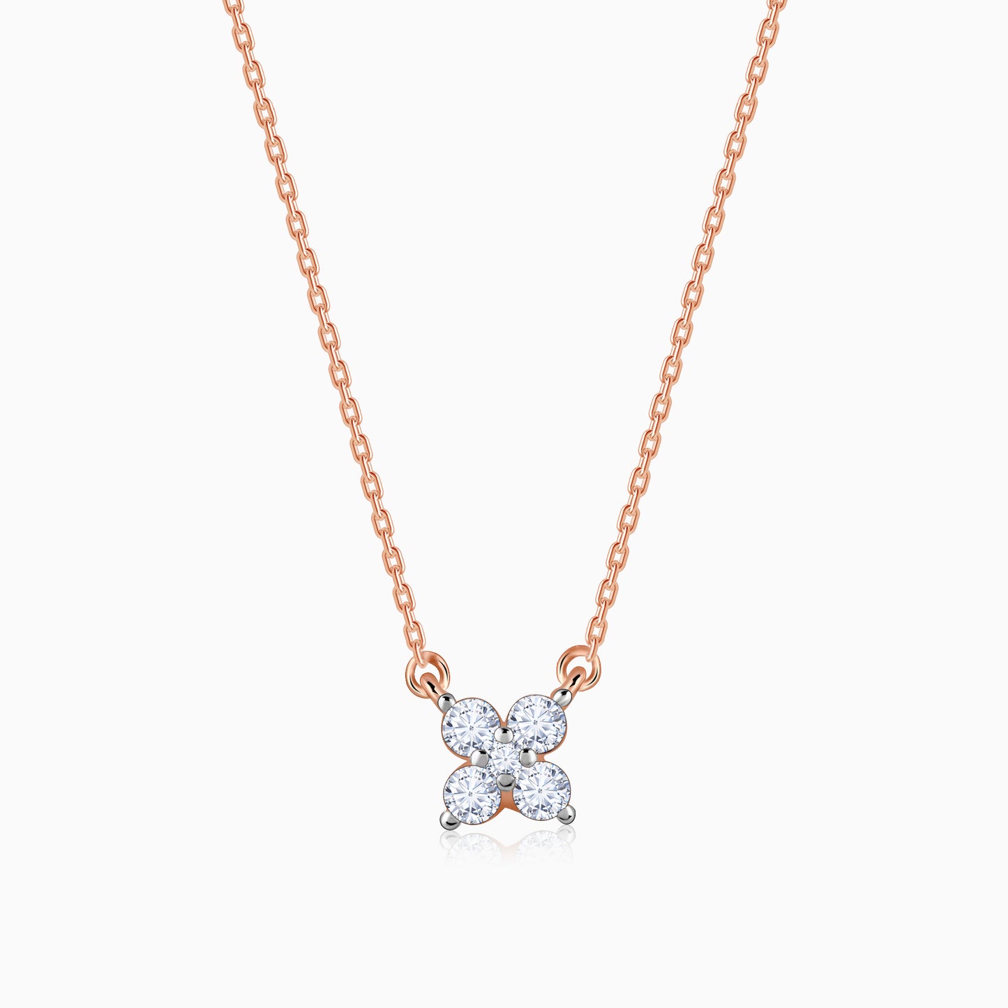 Rose Gold Amorette Diamond Necklace