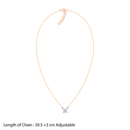 Rose Gold Amorette Diamond Necklace