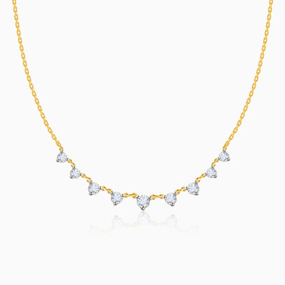 Gold Trixie Diamond Necklace