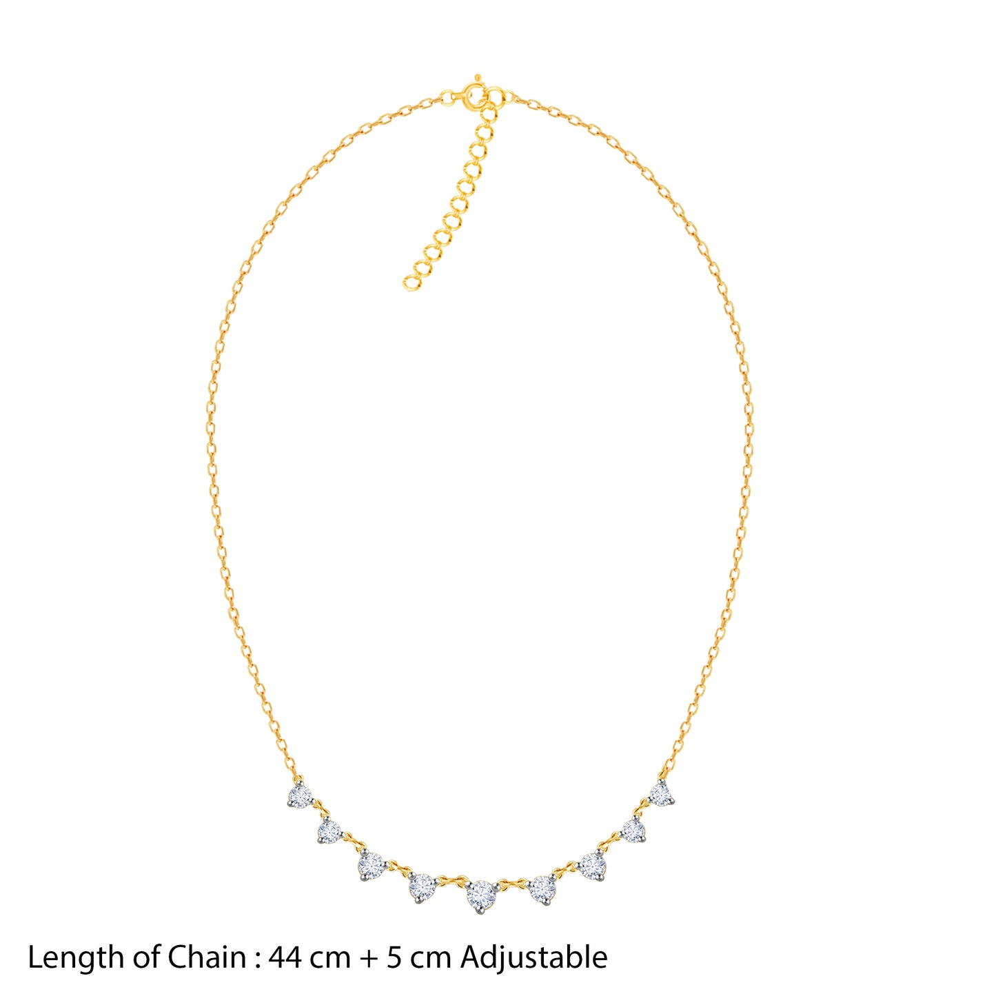 Gold Trixie Diamond Necklace