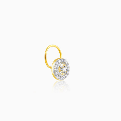 Gold Bliss Diamond Nose Pin