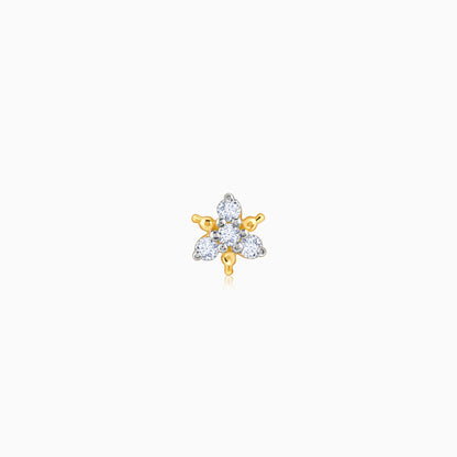 Gold Starlet Diamond Nose Pin