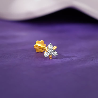 Gold Starlet Diamond Nose Pin