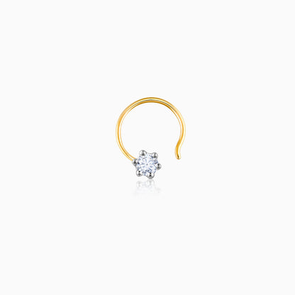 Gold Secret Whisper Diamond Nose pin