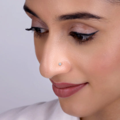 Gold Secret Whisper Diamond Nose pin