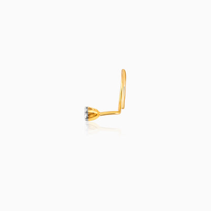 Gold Secret Whisper Diamond Nose pin