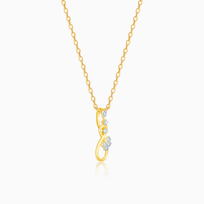 Gold Infinite Elegance Diamond Pendant