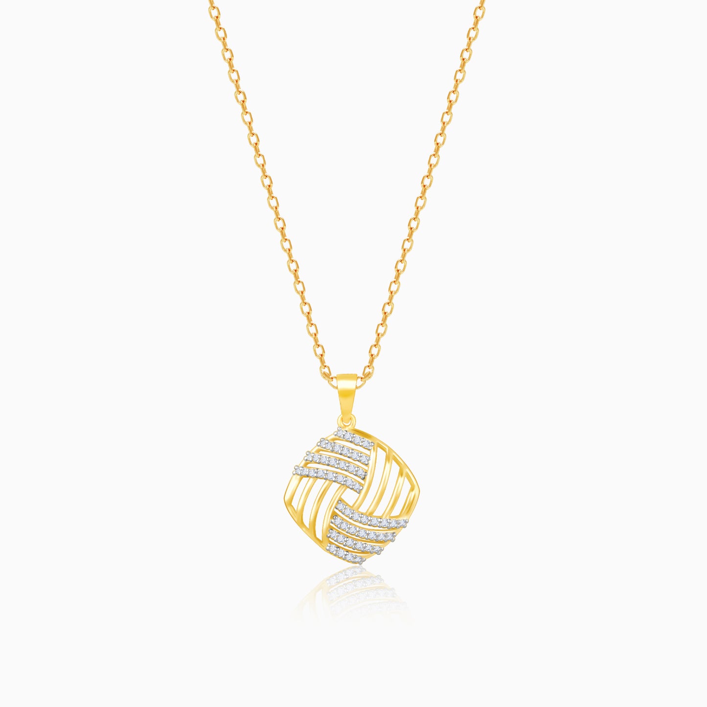 Gold Delicate Adoration Diamond Pendant