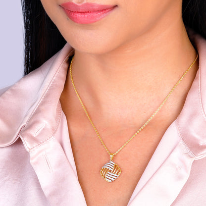 Gold Delicate Adoration Diamond Pendant